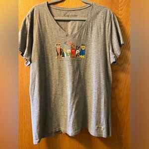 Life Is Good baseball dogs tshirt. Size XL